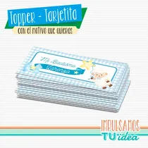 Comprar Bautismo Ovejita Varón, Tarjetita Souvenir Ovejita Imprimir