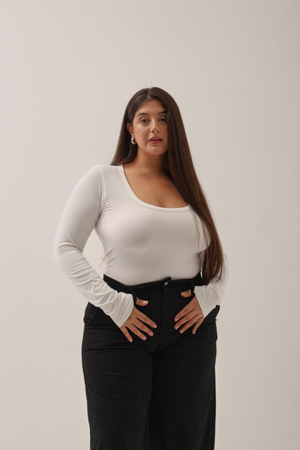 Top Manga Larga Pupera Ralna Mujer Naif