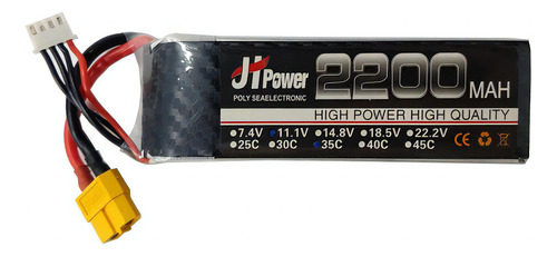 Bateria Lipo 2200mah 3s 35c 11.1v Aeromodelo Drone Airsoft