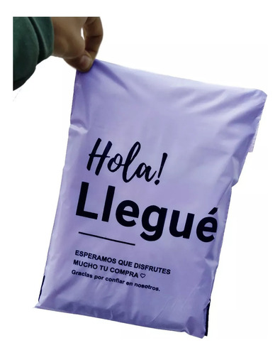 Bolsas Hola Llegue Envios Ecommerce 20x35 Con Adhesivo X50u