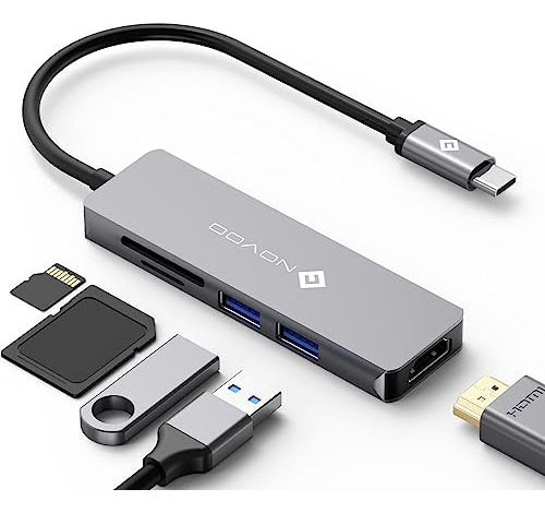 Conector Usb-c Hub 4k Con Hdmi Y Múltiples Puertos