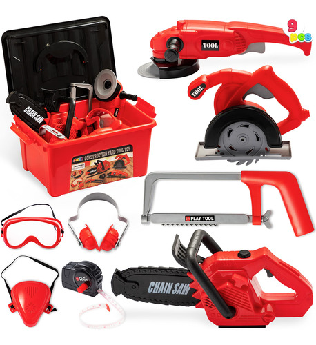 Conjunto De Ferramentas Joyin Kids Pretend Play Com Caixa De