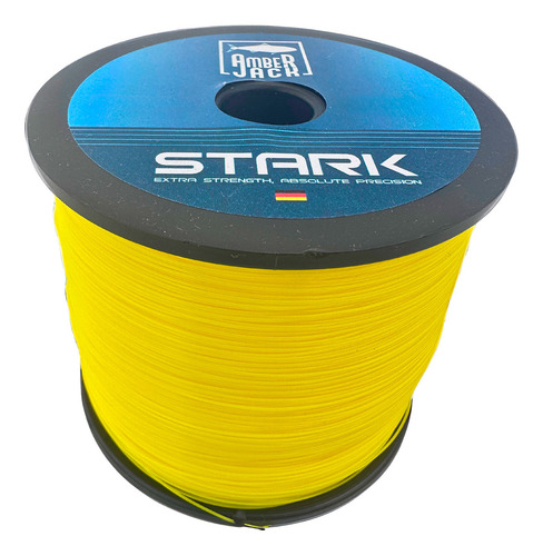 Bobina Pesca Nylon Amberjack Stark Todas Medidas Tanza Color Amarillo 0.25 Mm - Resistencia 5.90 Kg - 2000 Mts