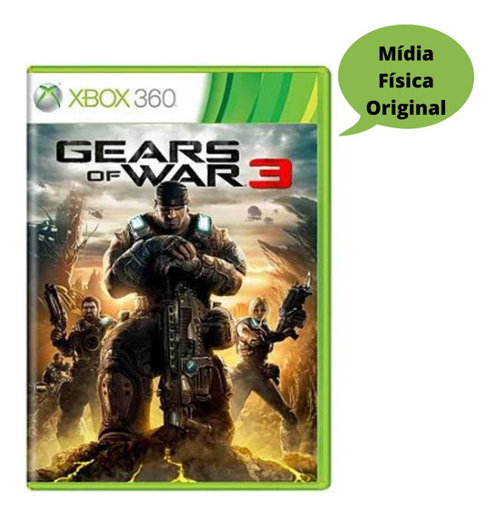 Gameteczone Jogo Xbox 360 Gears of War 3 - Microsoft São Paulo SP -  Gameteczone a melhor loja de Games e Assistência Técnica do Brasil em SP