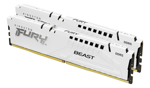 Kit Memoria Ram Kingston Fury Beast White Ddr5 32gb 6000mt/s