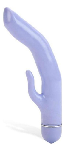 Vibrador Aveludado Com Estimulador Clitoriano Roxo