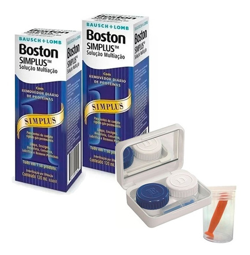 Imagem 2 de 4 de Boston Simplus 120ml 2 Caixas + Estojo Com Ventosa