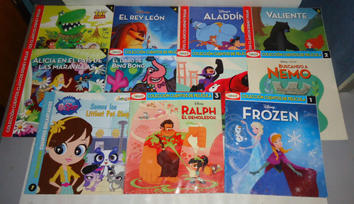 Lote 11 Libros Cuentos Ilustrados Genios Disney