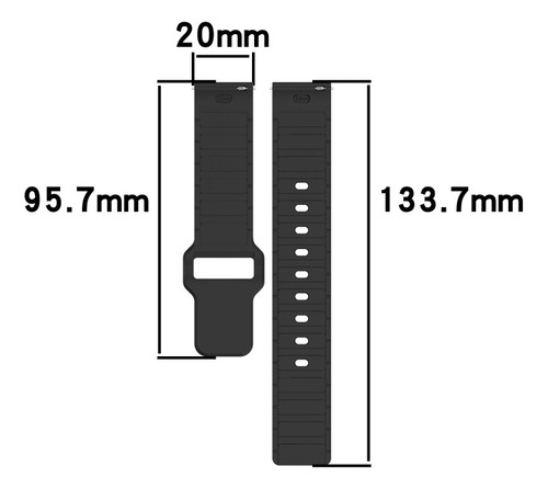 Compatible Correa De Reloj De Silicona Azul Medianoche Para