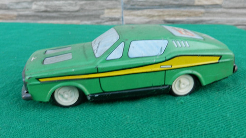 Antiguo Auto De Chapa A Fricción De Juguete Verde Gorgo