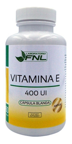 Vitamina E 400 Ui, 60 Capsulas Blandas Fnl