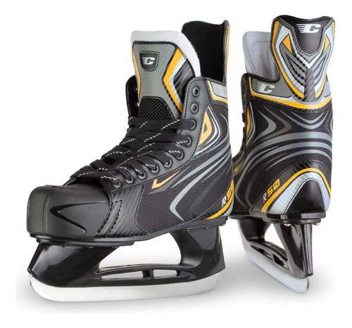 Patines De Hockey Sobre Hielo Adulto Negro Ajustables