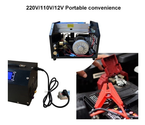 Compressor Ar Tuxing Carabina Pcp Mergulho 4500psi 300bar Preto Monofásica