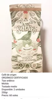 Cafe Colombiano Orgánico, Gourmet, Premium En Grano Y Molido