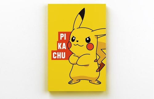 Quadro Pokemon Pikachu 20x28,5