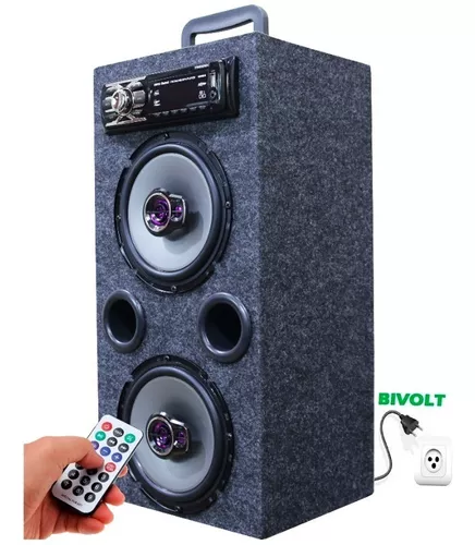 Caixa Bob 380 rms Residencial Trio Ativa e Instalada com Equipamentos  Rebaixados + Bluetooth + USB + Microfone : : Eletrônicos