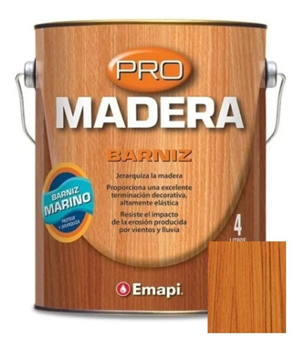 Barniz Interior Mate Roble Claro Emapi 1 Lt