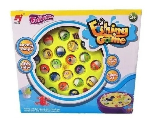 Juego De Pescas Fishing Game Con 21 Peces El Pehuen