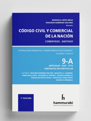 López Mesa Código Civil Y Comercial Tomo 9a Contratos 