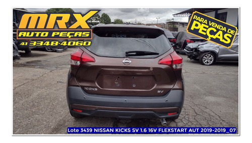 Sucata Nissan Kicks Sv 1.6 16v Flexstart Aut 2019 Pecas