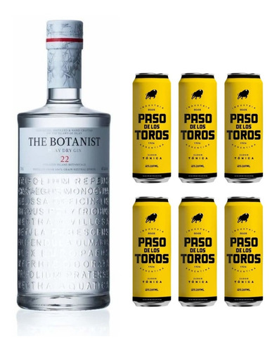 Gin The Botanist Islay Dry Gin 700ml + 6 Paso De Los Toros 