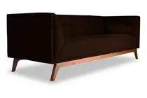 Comprar Mueble Sofa Liverpool Suede Chocolate 1pz Sala Sofa Sillones