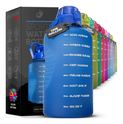 Tienes Esta Vida Botella De Agua Motivacional Con Pajita Y A