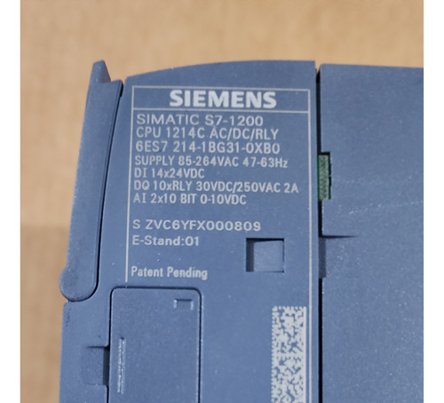 Plc S7 1200 1214c 6es7214-1bg31-0xb0