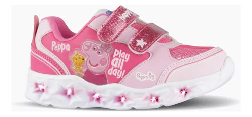 Zapatillas Peppa Pig Niñas Luz Led Footy Pop Pro Original