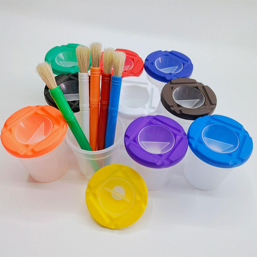 Vasos Para Pintura A Prueba De Derrames, Suministros De Arte