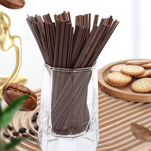 Varilla Mezcladora Desechable Con Pajita De Café T, Bebida C