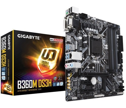 Tarjeta Madre Gigabyte B360m Ds3h Para Intel 8a Gen Lga1151