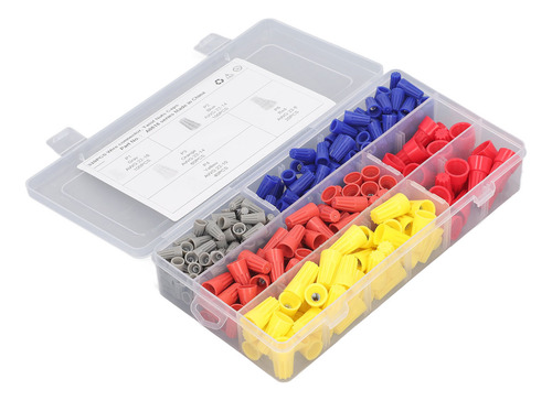 Juego De Conectores Colorful Wire Caps, 320 Piezas, Multifun