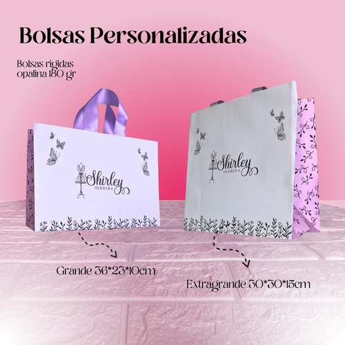 Bolsa Personalizada, Bolsa Boutique, Bolsa Papel Bristol 