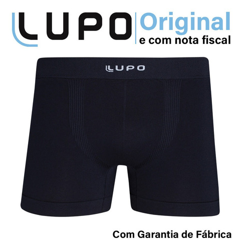 Imagem 2 de 7 de Kit 10 Cueca Boxer Lupo Box Microfibra Sem Costura Masculina