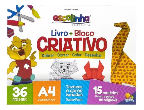 Livro + Bloco Criativo (Escolinha Todolivro), de Finzetto, Maria Angela &  VirgÍNia. Editora Todolivro Distribuidora Ltda., capa mole em português,  2018