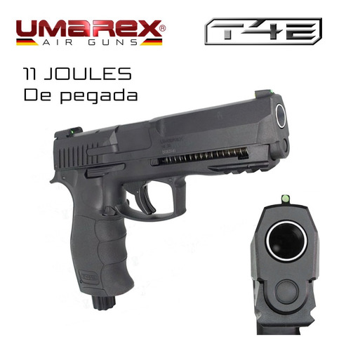 Imagen 5 de 10 de Pistola Revolver Disuasiva Co2 Postas De Goma Defensa Umarex