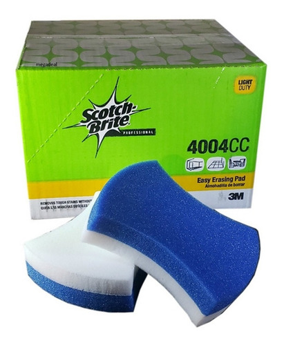 Imagen 1 de 3 de Esponja Borra Facil Ergonomica Cj 12 Pzas Scotch Brite