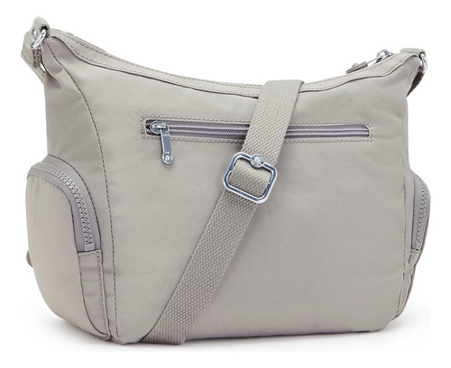 Bolsa Kipling Gabbie Chica Nueva Original Grey Gris Color Sólido Níquel Beige