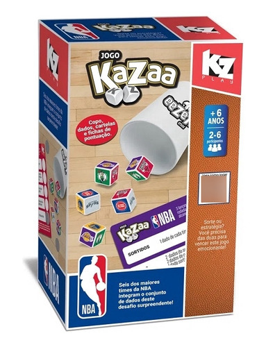 Jogo De Dados Basquete Kazaa Desafio Nba Kz Play 1257 Elka