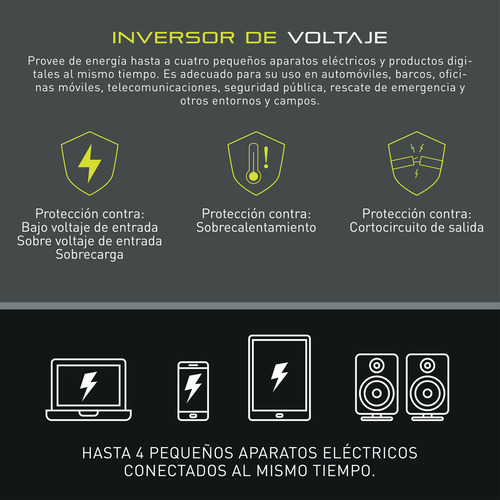 Inversor De Voltaje Taika 500 Watts Tk-pw500