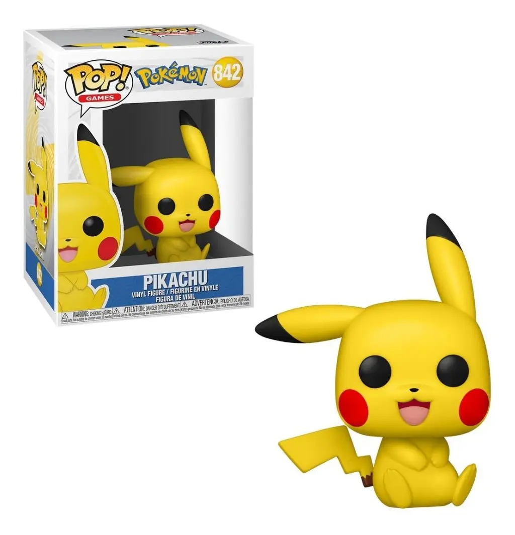 Boneco Funko Pop! Pokémon - Pikachu Sitting