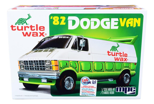 Round 2 1982 Dodge Van Custom (cera De Tortuga) (mpc943m)