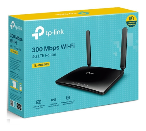 Rauter 4g Lte Inalámbrico 300mbps Tl-mr6400 Apac Tp Link Env