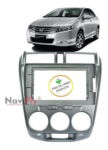 Moldura Multimídia Aikon Winca Honda City 08 À 2014