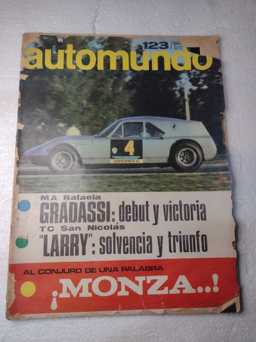 Revista Automundo  Nº123 Septiembre 1967   