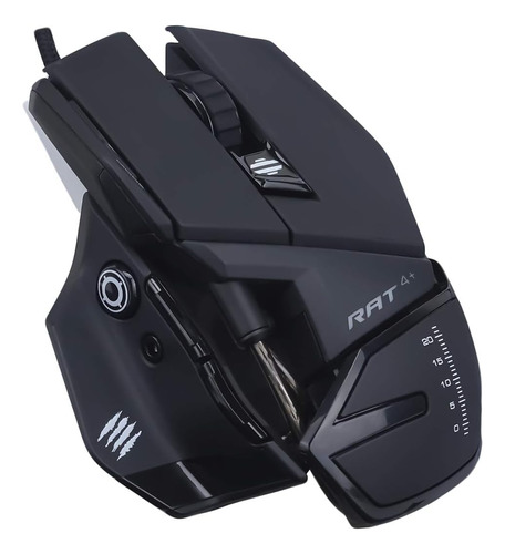 Mad Catz La Auténtica R.a.t. Ratón Óptico Juegos 4+, Negro