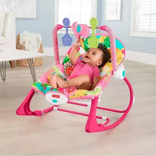 Fisher Price Silla Mecedora Musical Y Vibraciones Rosa 18kg