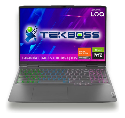 Lenovo Loq Gaming Ryzen 7 + 512gb Ssd+ Nvidia Rtx 8gb + Num