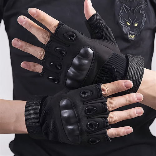 Guantes Tacticos Militar Medio Dedo Motocicleta Y Bicicleta